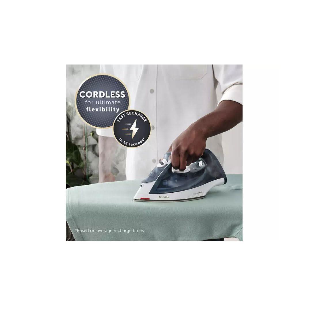 Breville Turbo Charge Cordless Iron VIN439 – 2600W Navy