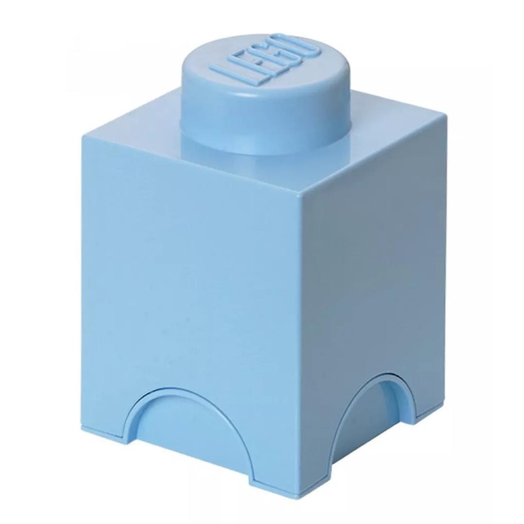 LEGO Square 1-Stud 1.2L Stackable Storage Brick Light Blue