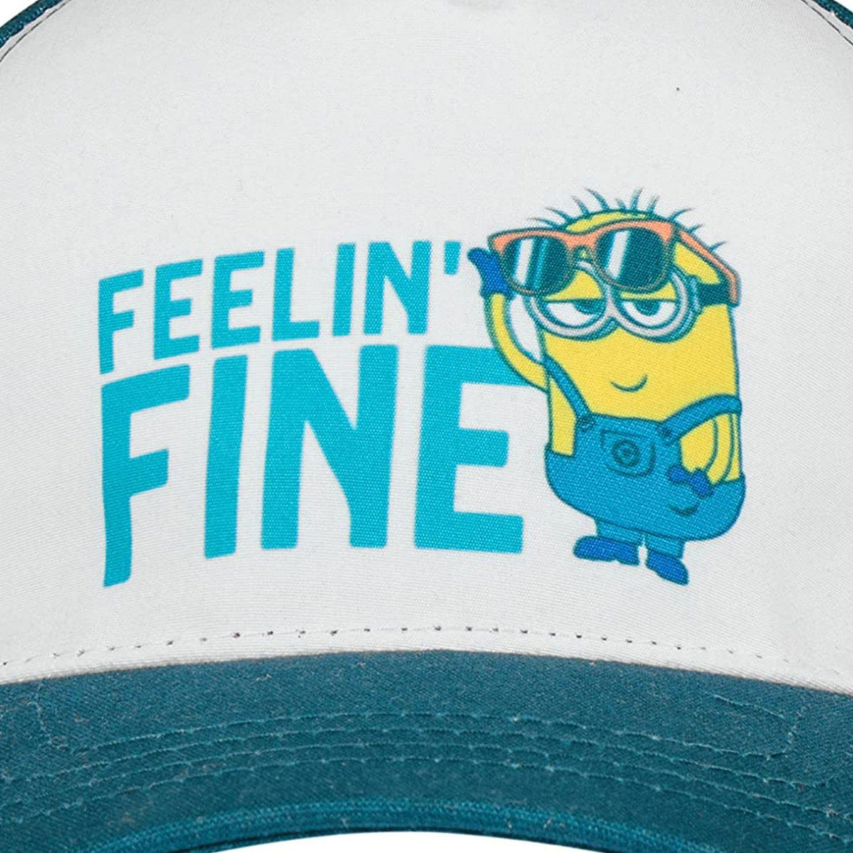 Minions Kids Feelin' Fine Baseball Cap One Size Teal