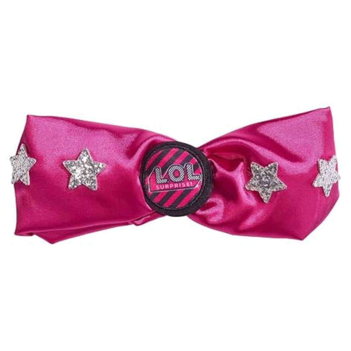 L.O.L. Surprise! Girls Headband with Silver Glitter Stars One Size Pink