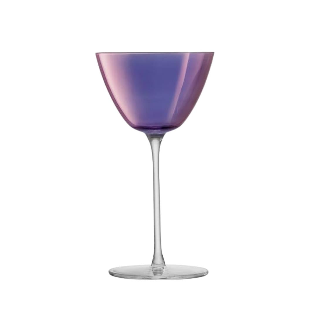LSA Aurora Martini Glass 195ml Set of 4 Polar Violet