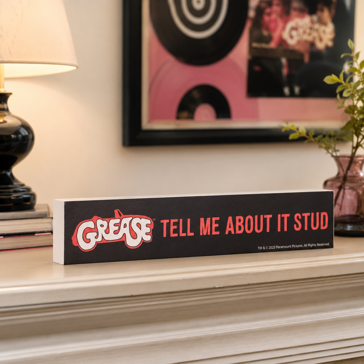 Fandomania Grease 'Tell Me About It, Stud' Mantel Plaque