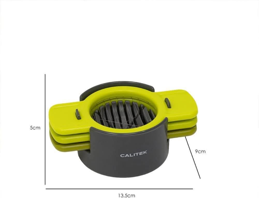 CALITEK 3-in-1 Egg Cutter, Wedger & Slicer – Steel