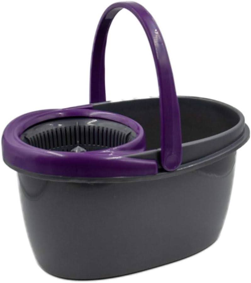 CALITEK 360 Degree Rotating Spin Mop and Bucket Set with 2 Microfibre Heads