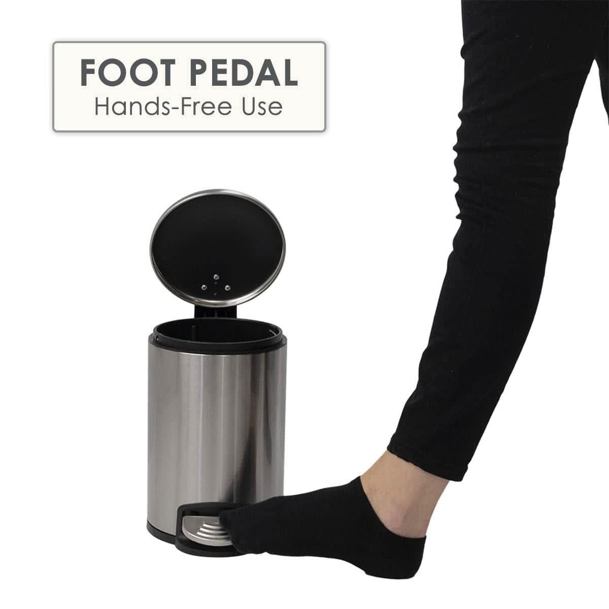 CALITEK Bathroom Pedal Bin -  3 Litre