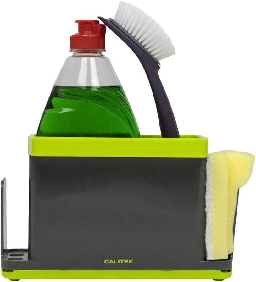 CALITEK Sink Caddy Organizer with Drip Tray – Green