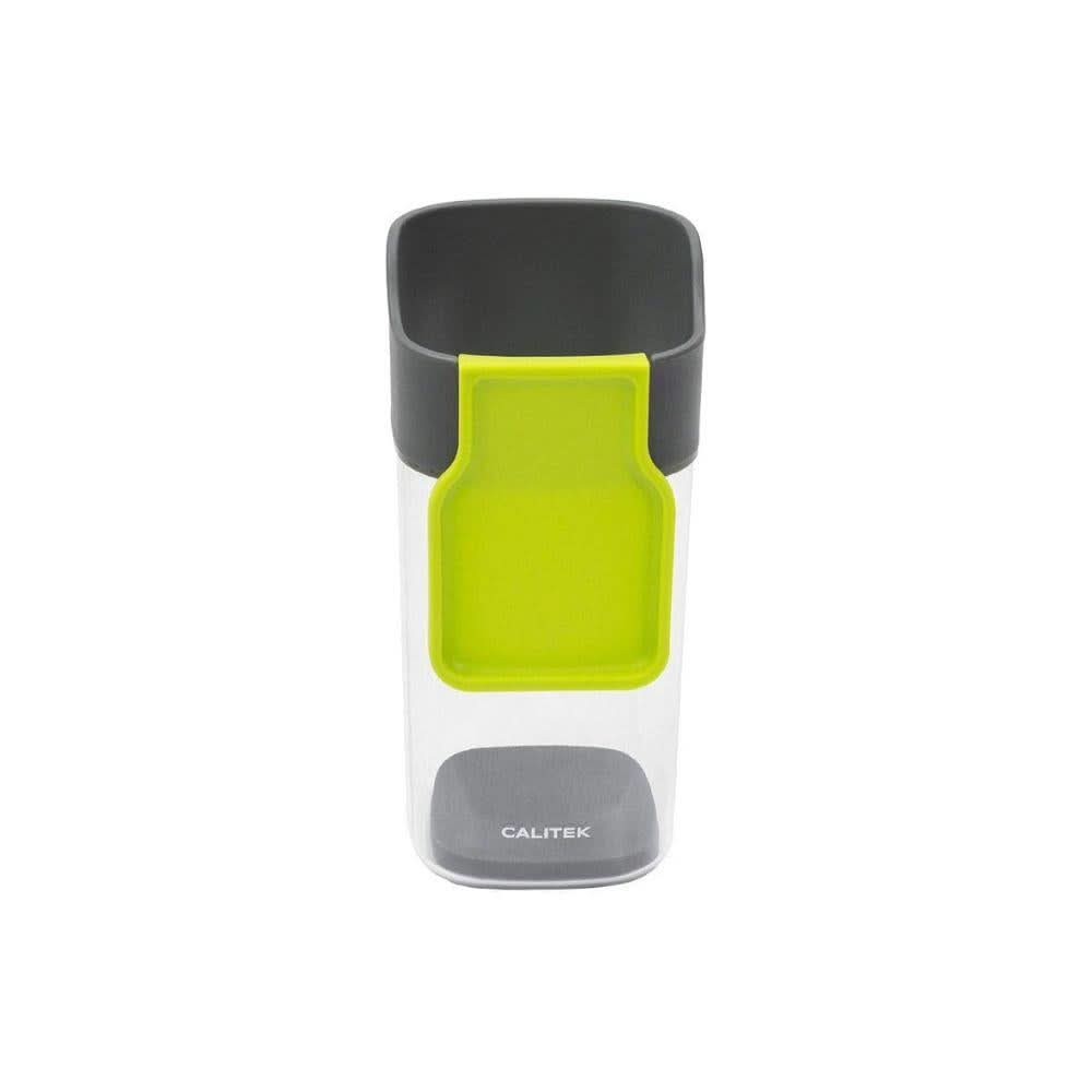 CALITEK Kitchen Utensil Holder with Spoon Rest - Grey/Green