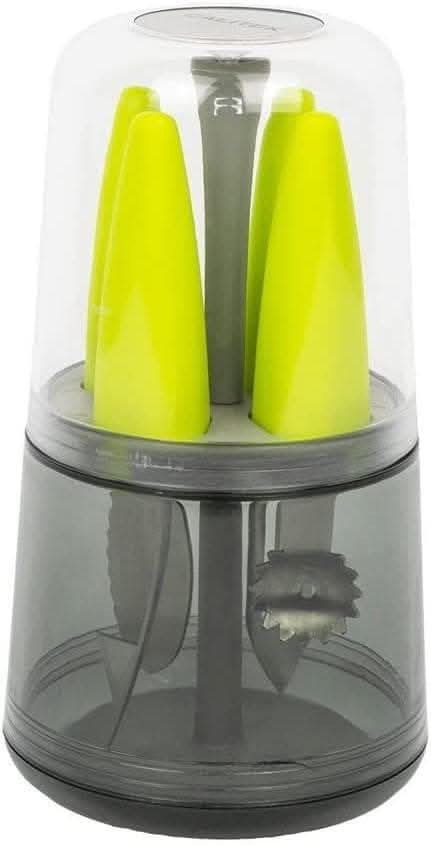 CALITEK 4pc Fruit Tool Set – Stainless Steel Yellow