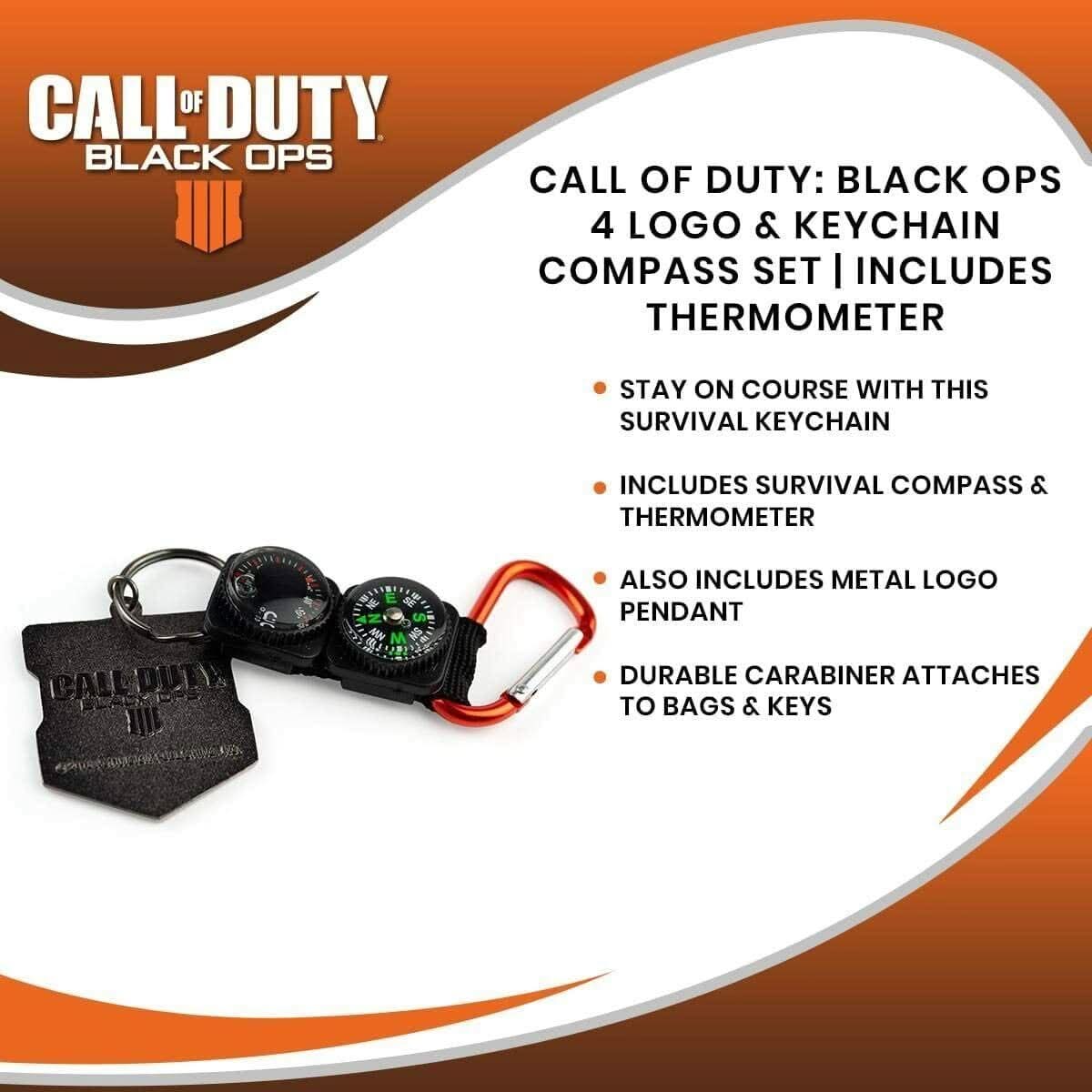 Call of Duty: Black Ops 4 Logo & Keychain Compass Set