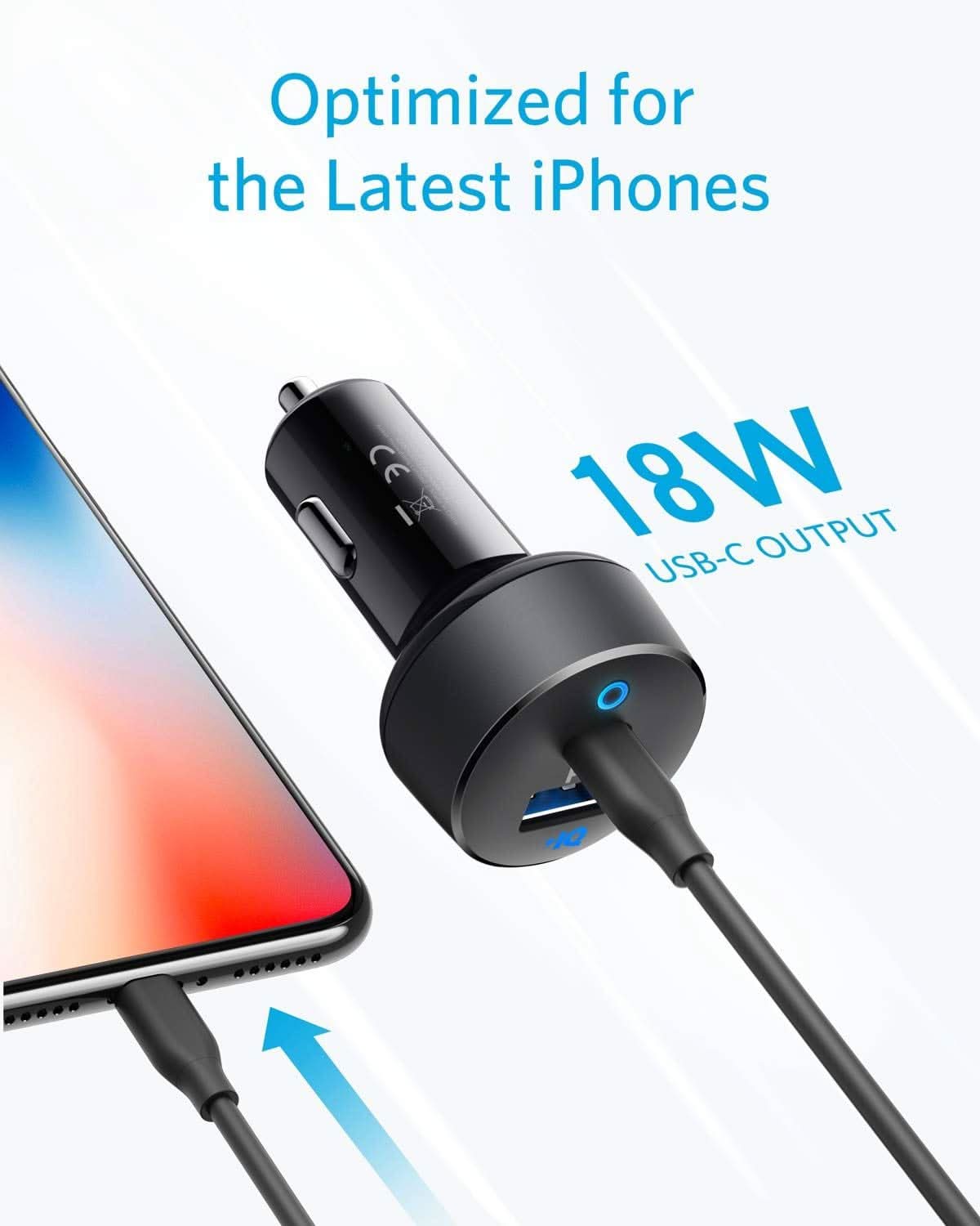 Anker Powerdrive Car Charger PD+2 USB-C