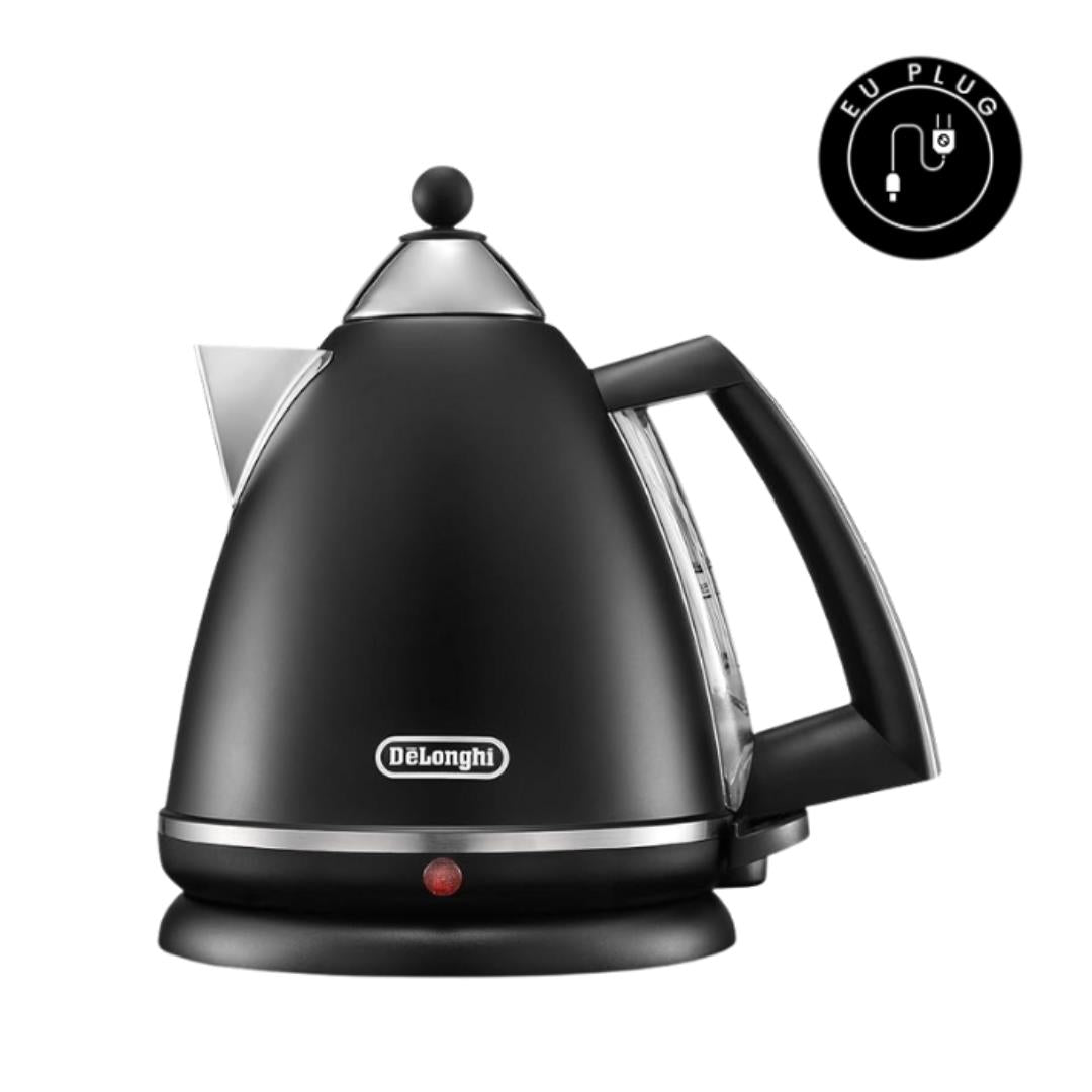 De'Longhi Argento 1.7L 2000W Kettle Black EU Plug