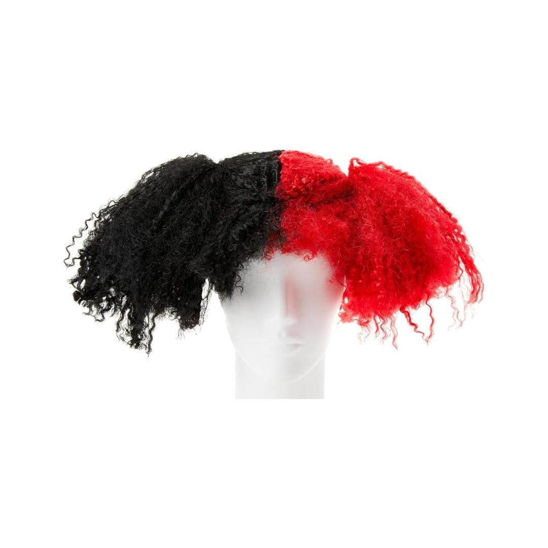 Adult Harlequin Jesterina Fancy Dress Halloween Wig