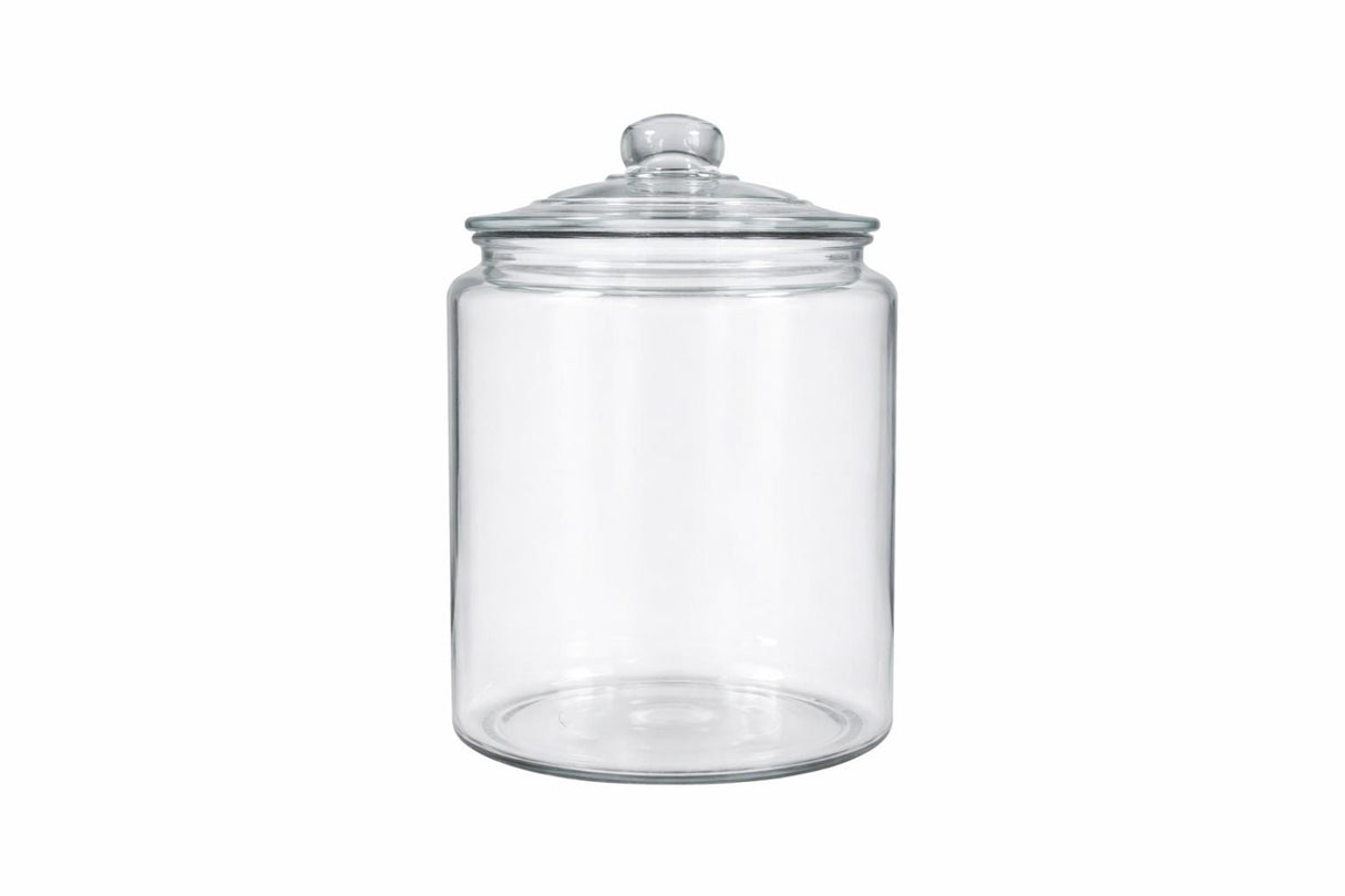 Premium 1.9L Thick Glass Storage Kitchen Jar with Airtight Lid