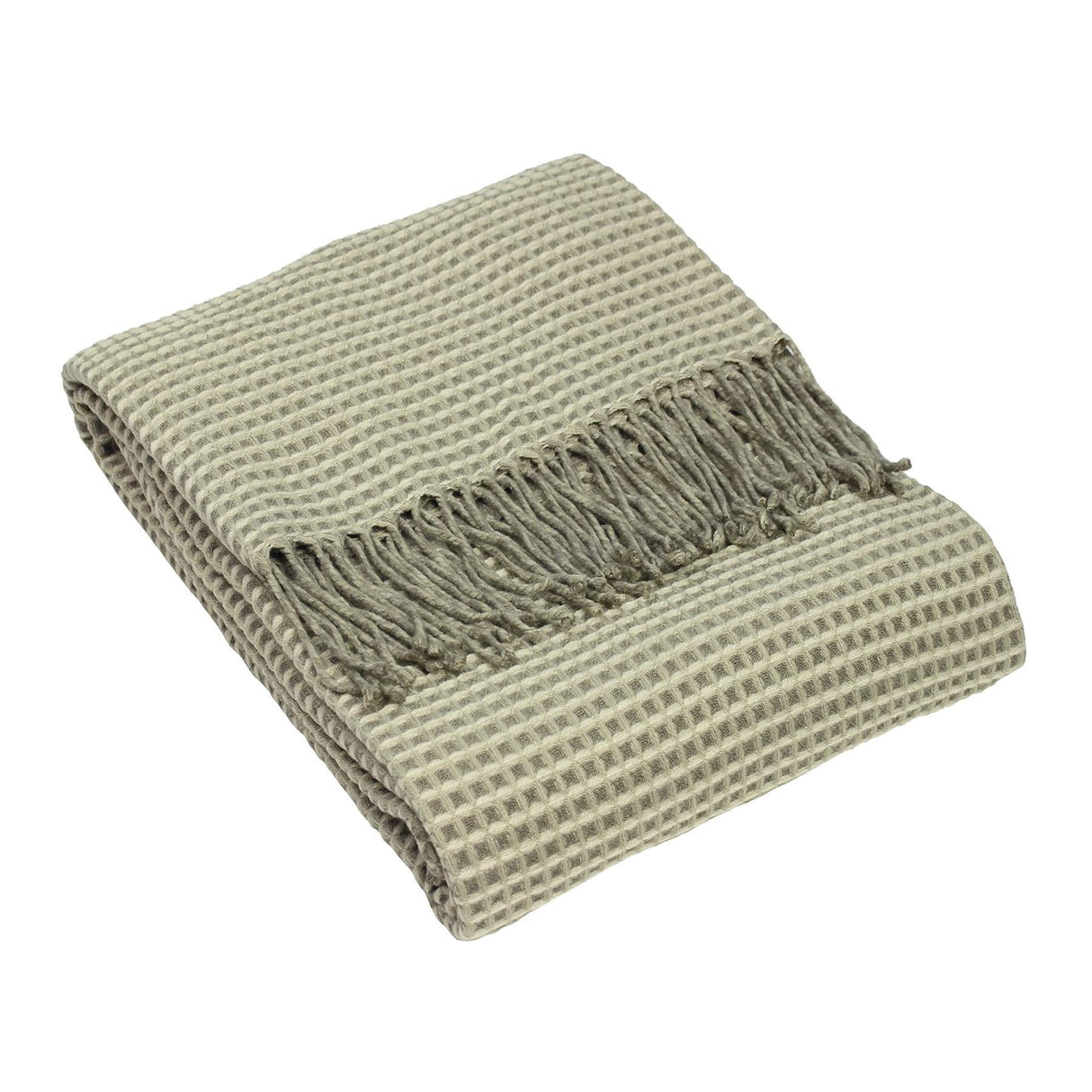 Rowan Waffle Woven Throw 132cm x 180cm Natural