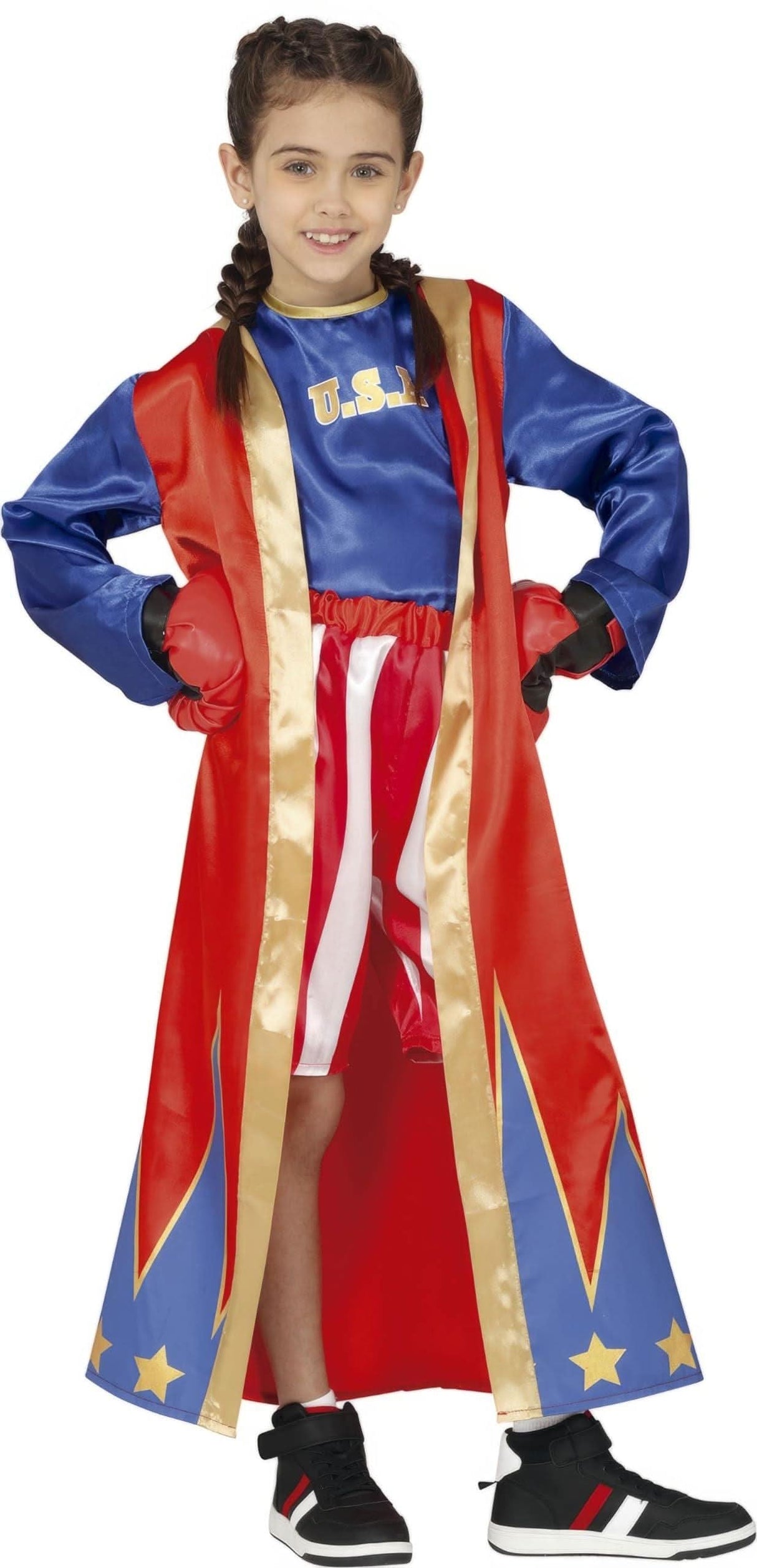 Child USA Boxing Rock Inspired Costume - 5-6 Years