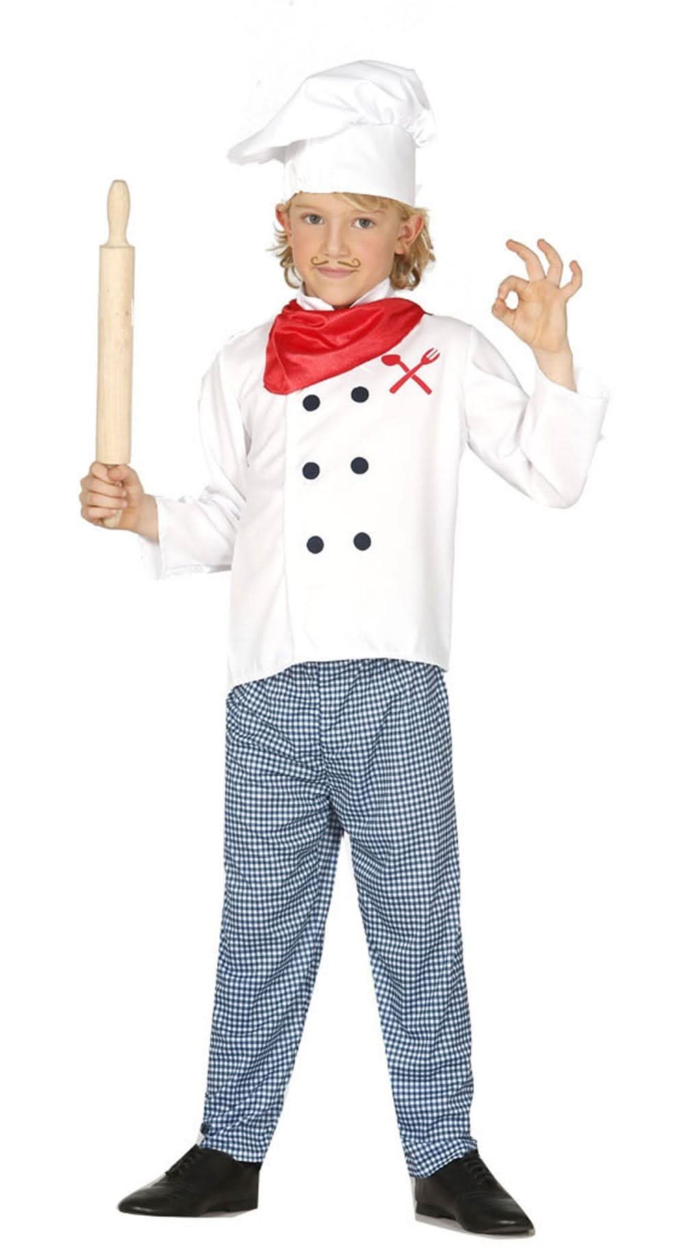 Child Head Chef Fancy Dress Costume - 7-9 years