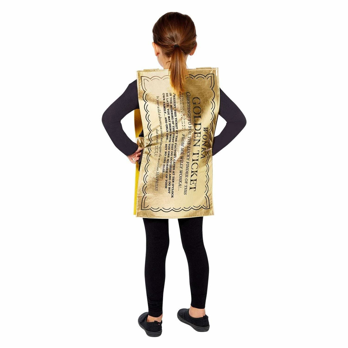 Child Golden Ticket Wonkabar Costume - 8-12 Years