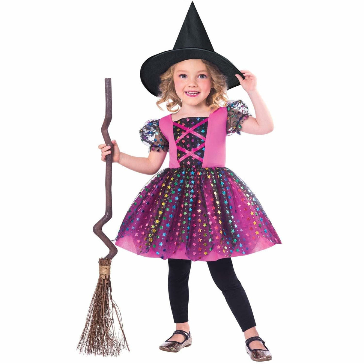 Child Rainbow Witch Costume - 7-8 Years
