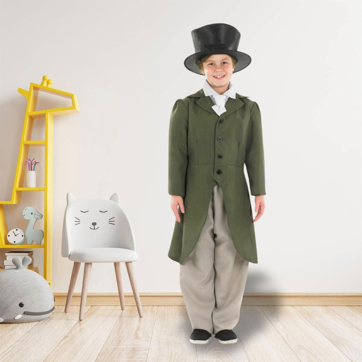Child Regency Boy Costume With Top Hat