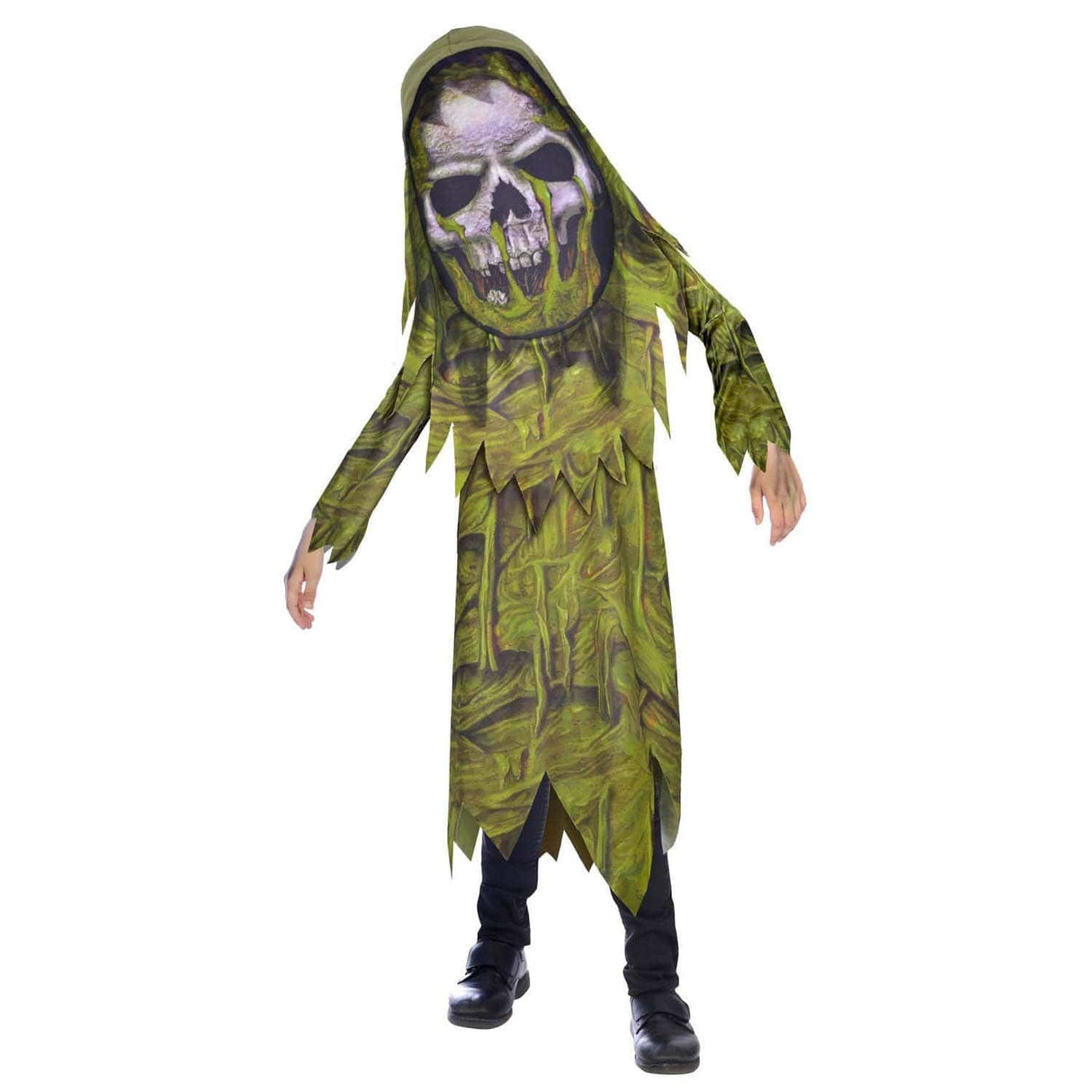 Child Swamp Zombie Big Head Halloween Costume
