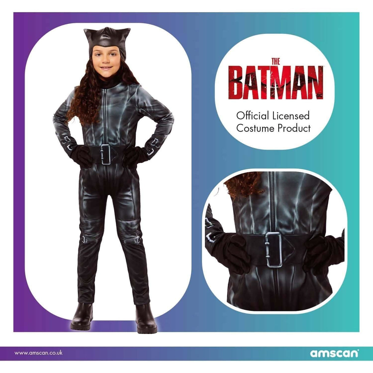 Child Catwoman Movie Costume -  3-4 Years