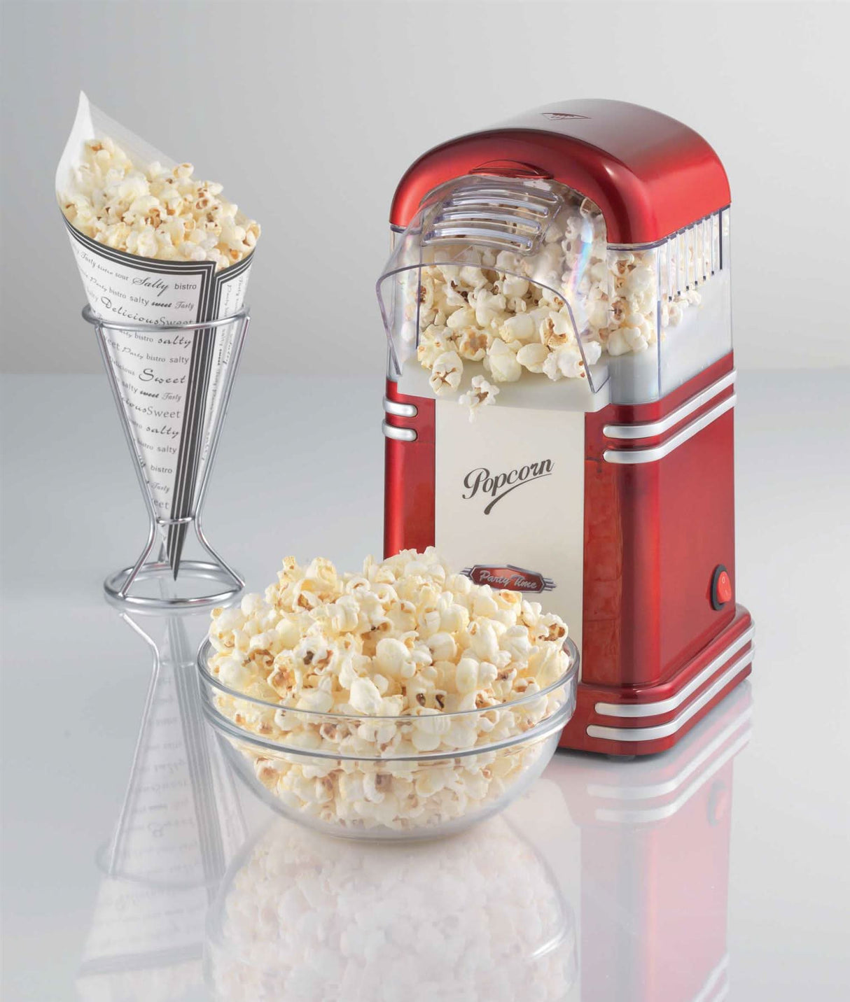 Ariete Party Time Popcorn Maker 1100W White Red