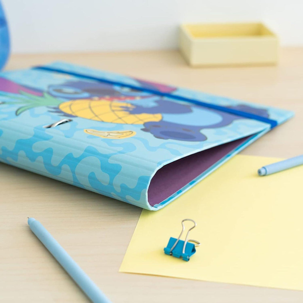 Disney Stitch Tropical A4 Ring Binder Blue