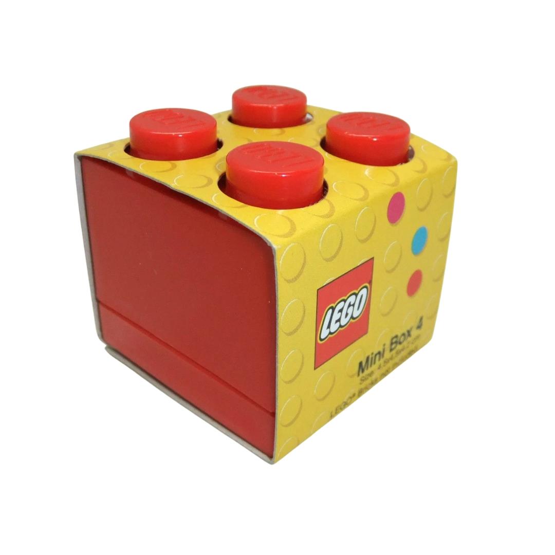 LEGO Mini Box 4 Storage Brick Box Red