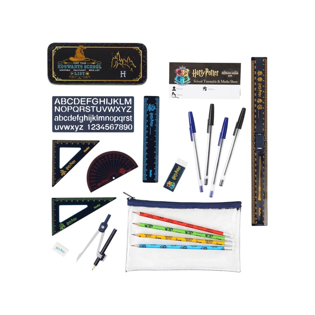 Harry Potter Stationery Set by Helix includes Geometry Set