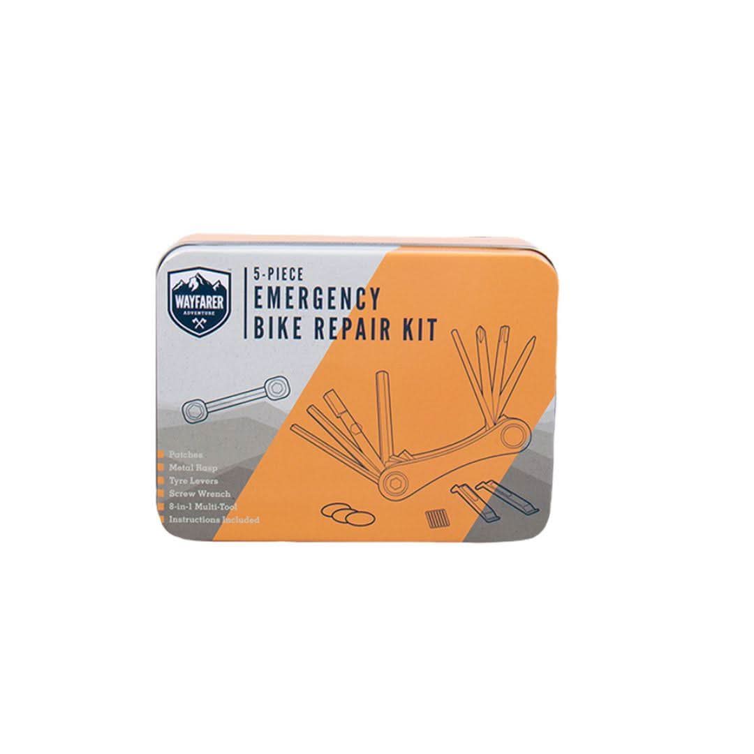 Wayfarer 5 Piece Emergency Bike Repair Kit with Tin Box