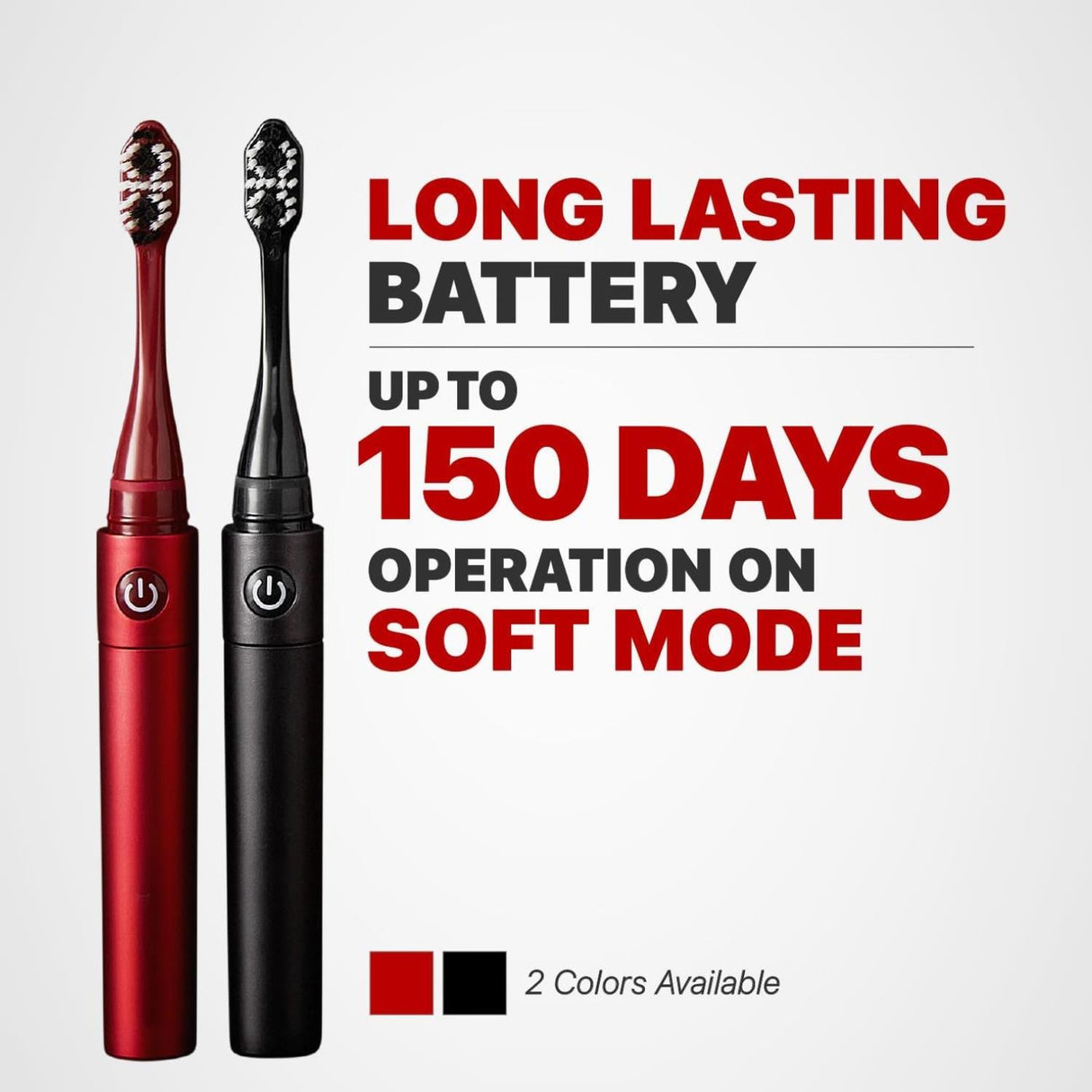 LG Reach Dual Sonic Toothbrush includes 4 Toothbrush Heads 27000 VPM Red