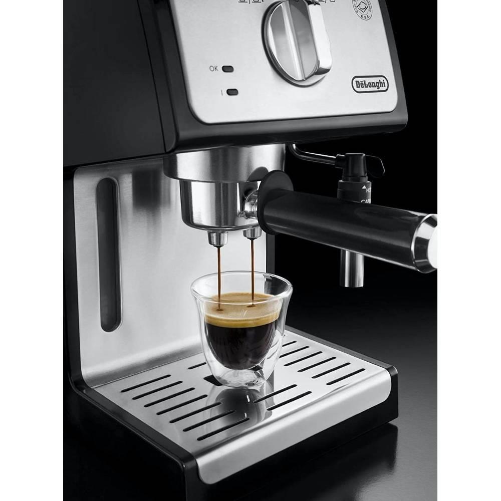 De'Longhi Manual Espresso Pump 1L Coffee Machine Silver EU Plug