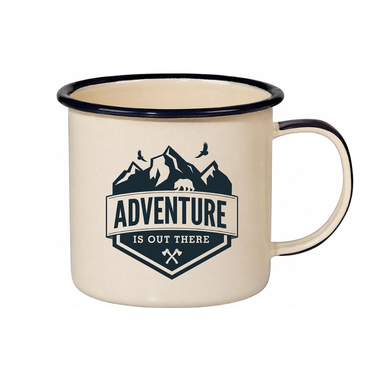 Wayfarer's Campfire Enamel Mug Cream 354ml