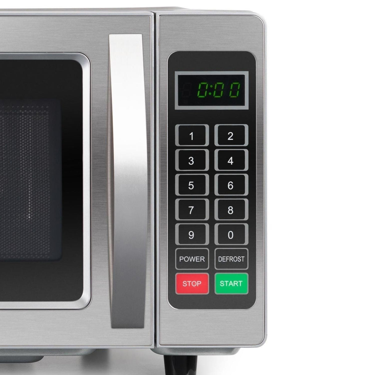 electriQ Freestanding 25L 1000W Flatbed Commercial Style Microwave Silver