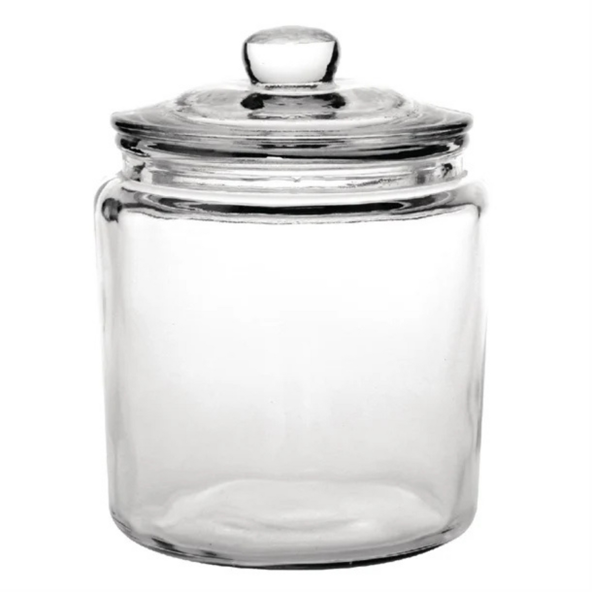 Premium 3.8L Thick Glass Storage Kitchen Jar with Airtight Lid