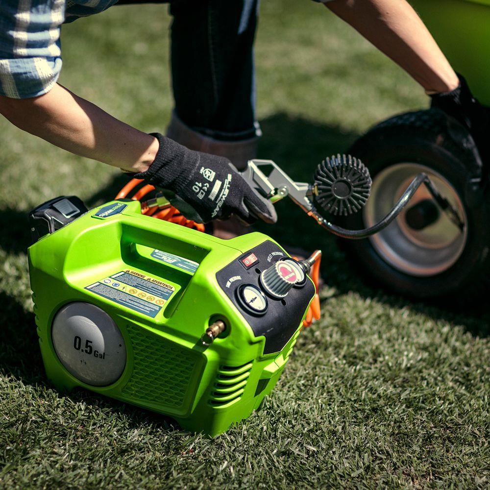 Greenworks 40V Cordless Air Compressor Excludes Battery and Charger