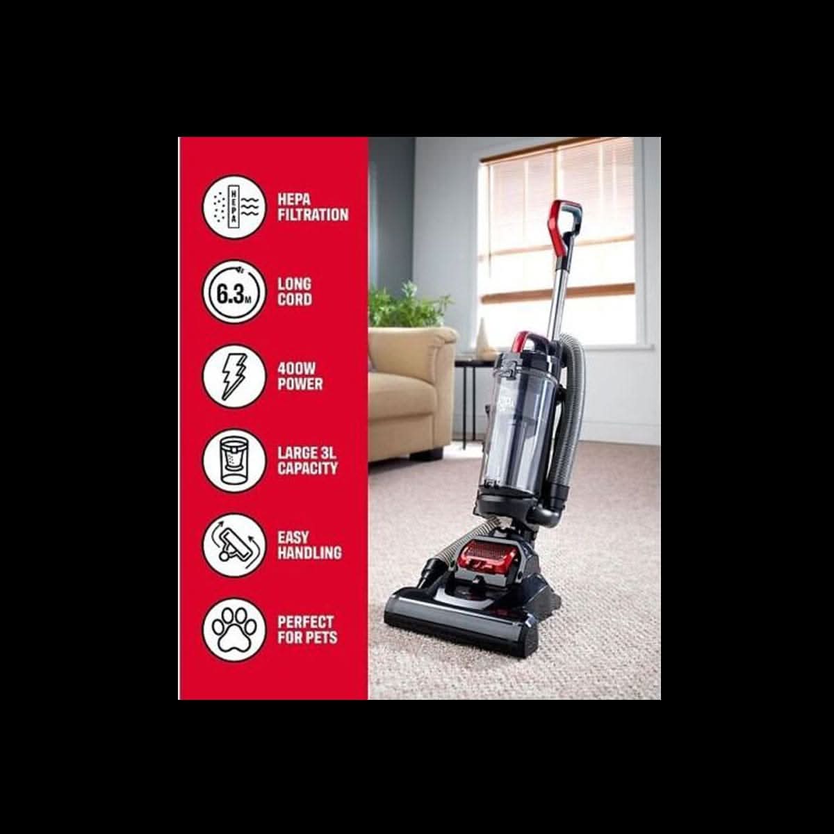 Dirt Devil Lightweight Upright Pet Vacuum Cleaner