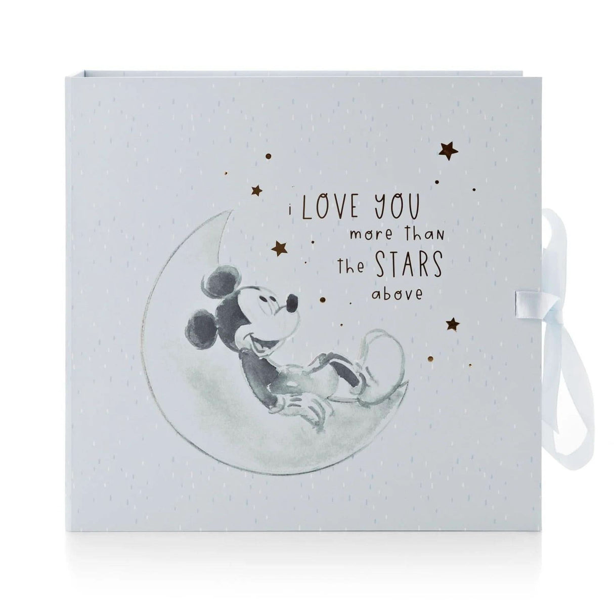 Disney Mickey Mouse Baby Keepsake Box Moon and Stars Blue