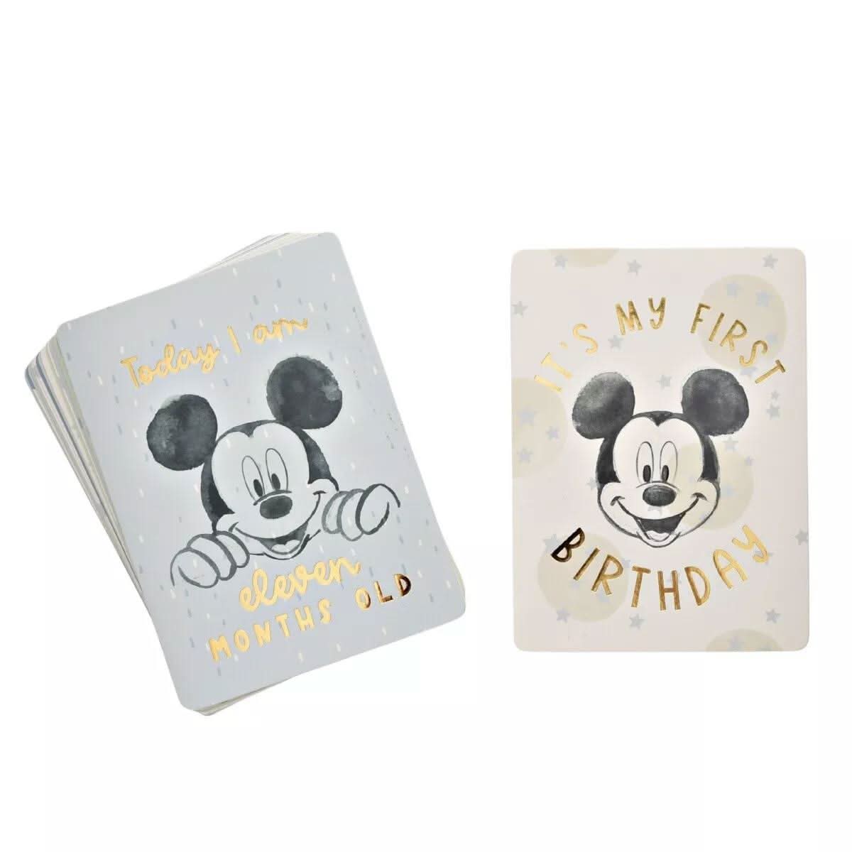 Disney Mickey Mouse 24 Milestone Cards Blue
