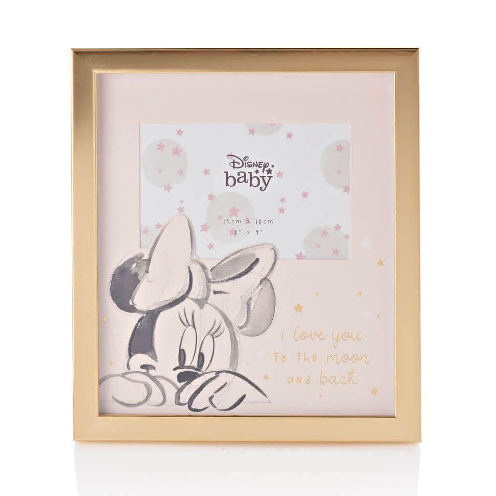 Disney Minnie I Love You To The Moon and Back Photo Frame New Baby Gift