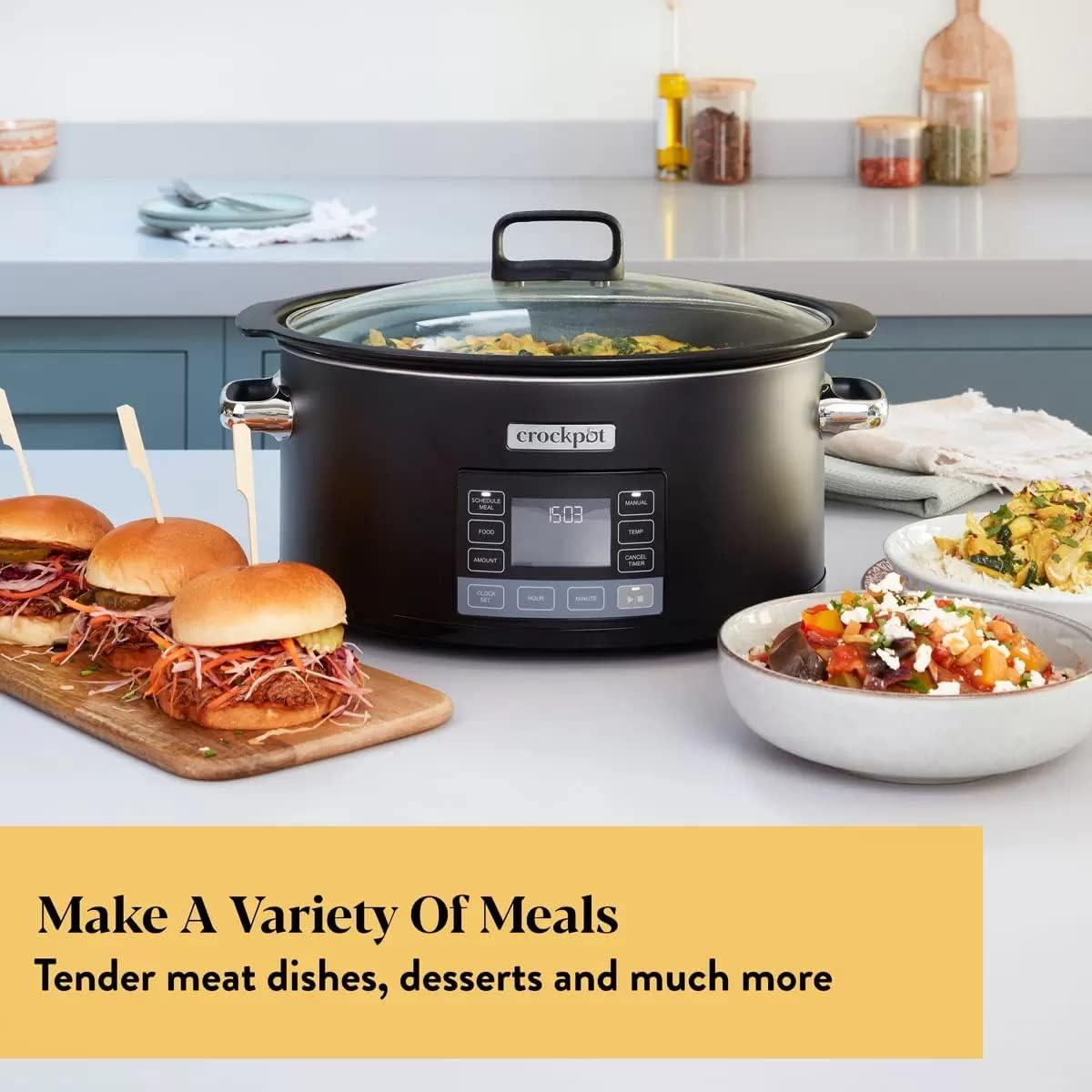 Crockpot TimeSelect 5.6L Digital Slow Cooker CSC093 Black