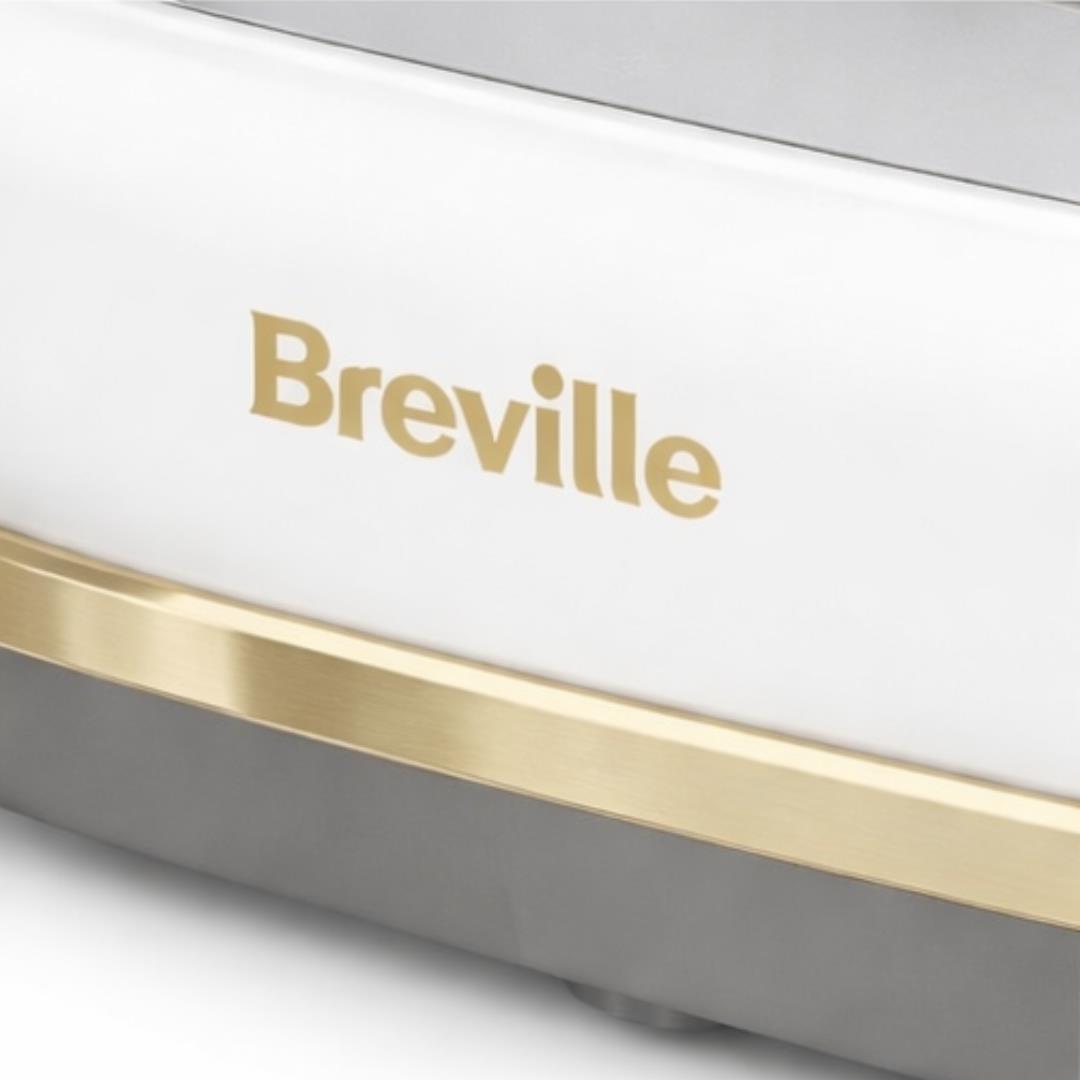 Breville Mostra VTT937 4-Slice Toaster Stainless Steel White