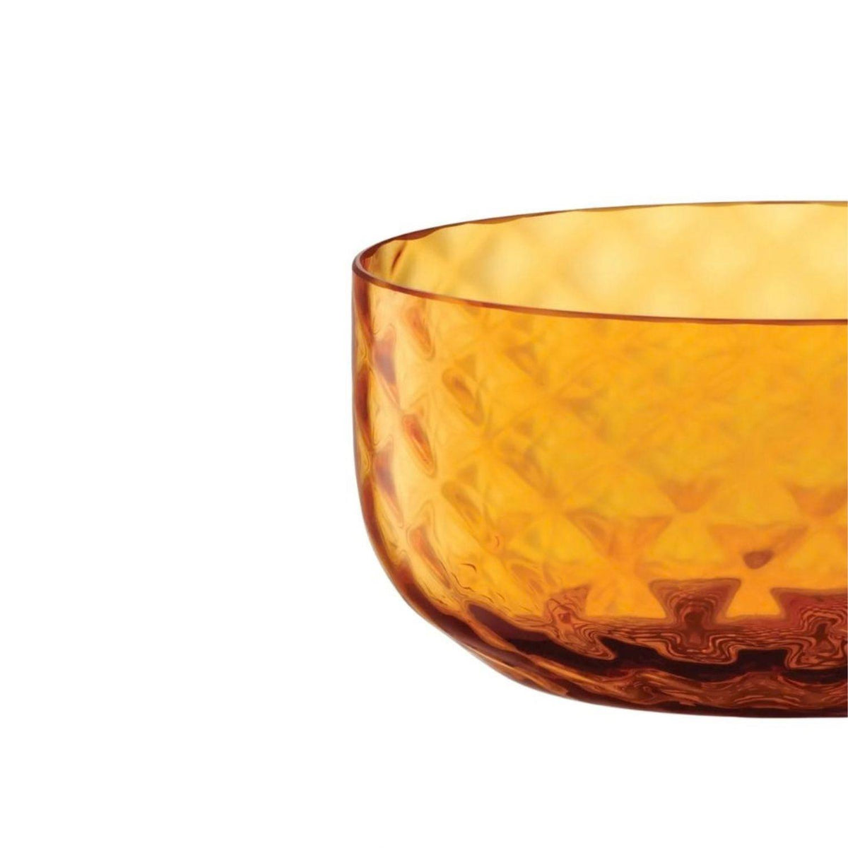 LSA Dapple Bowl Diameter 12cm Sun Amber