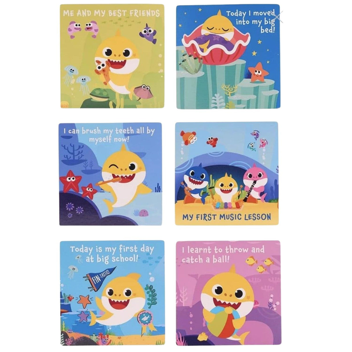 Baby Shark Set of 16 Milestone Cards Multi