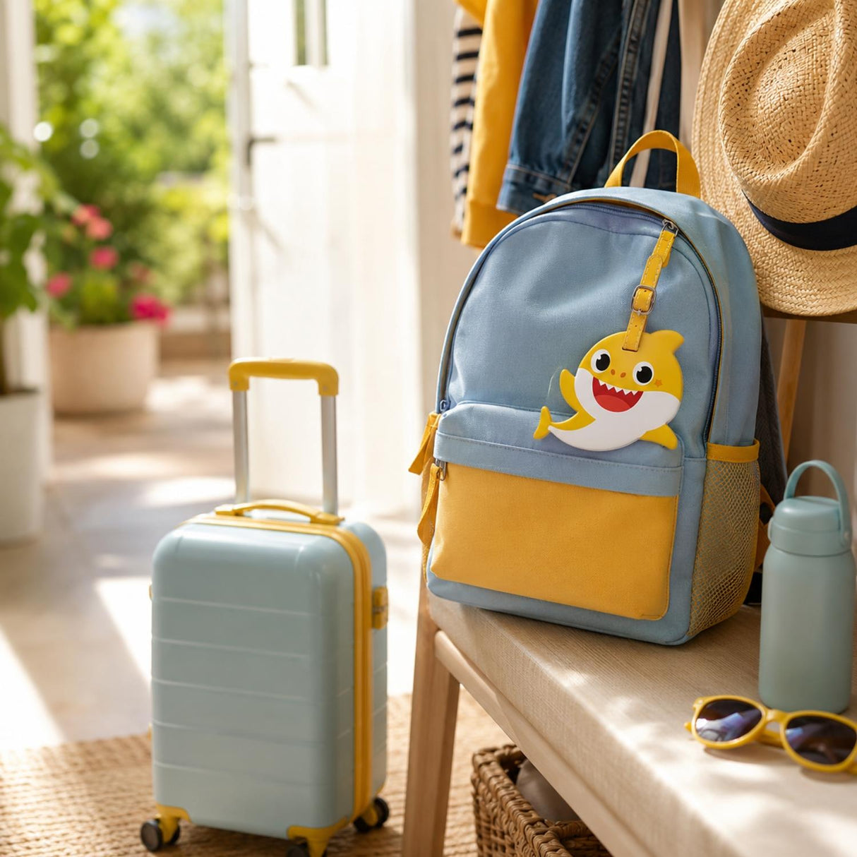 Baby Shark Luggage Tag Yellow