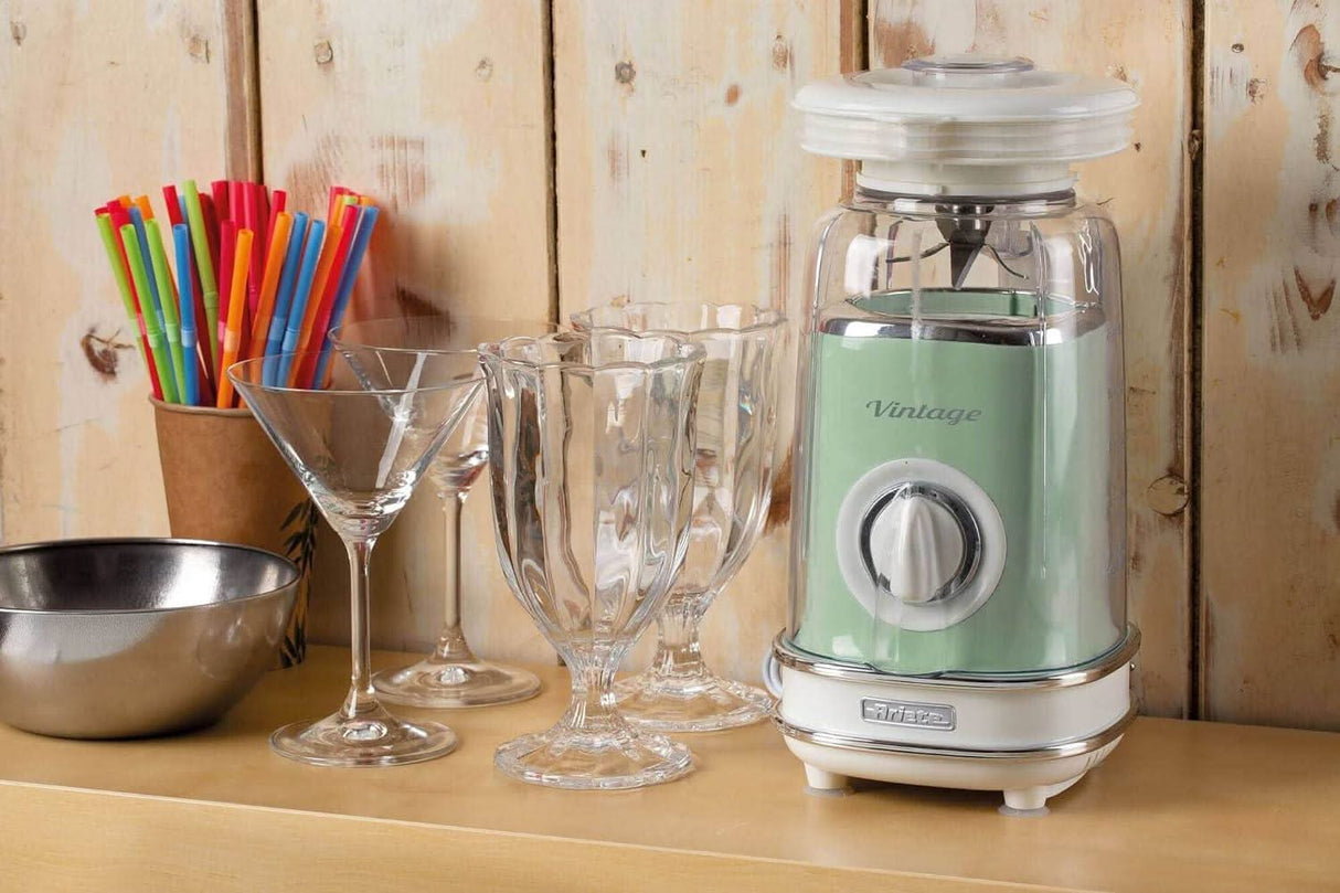 Ariete Vintage Blender 500W 1.5L 2 Speed with Pulse Function - Green