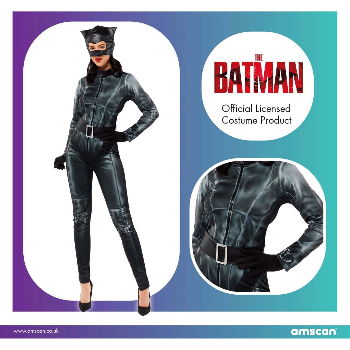Women's Catwoman Movie Costume - L