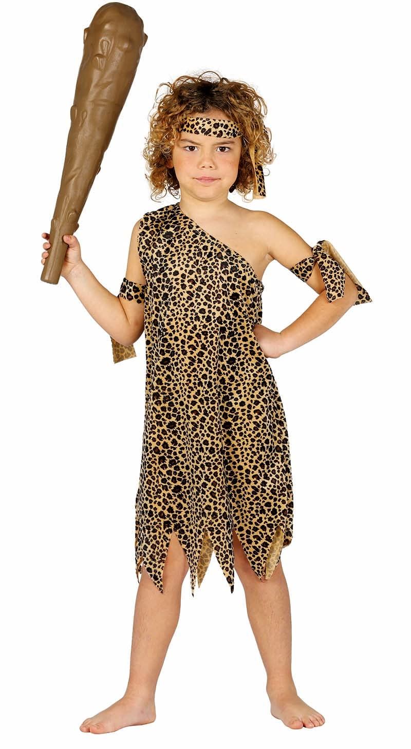 Child Stone Age Caveman Cave Boy Costume - 5-6 Years