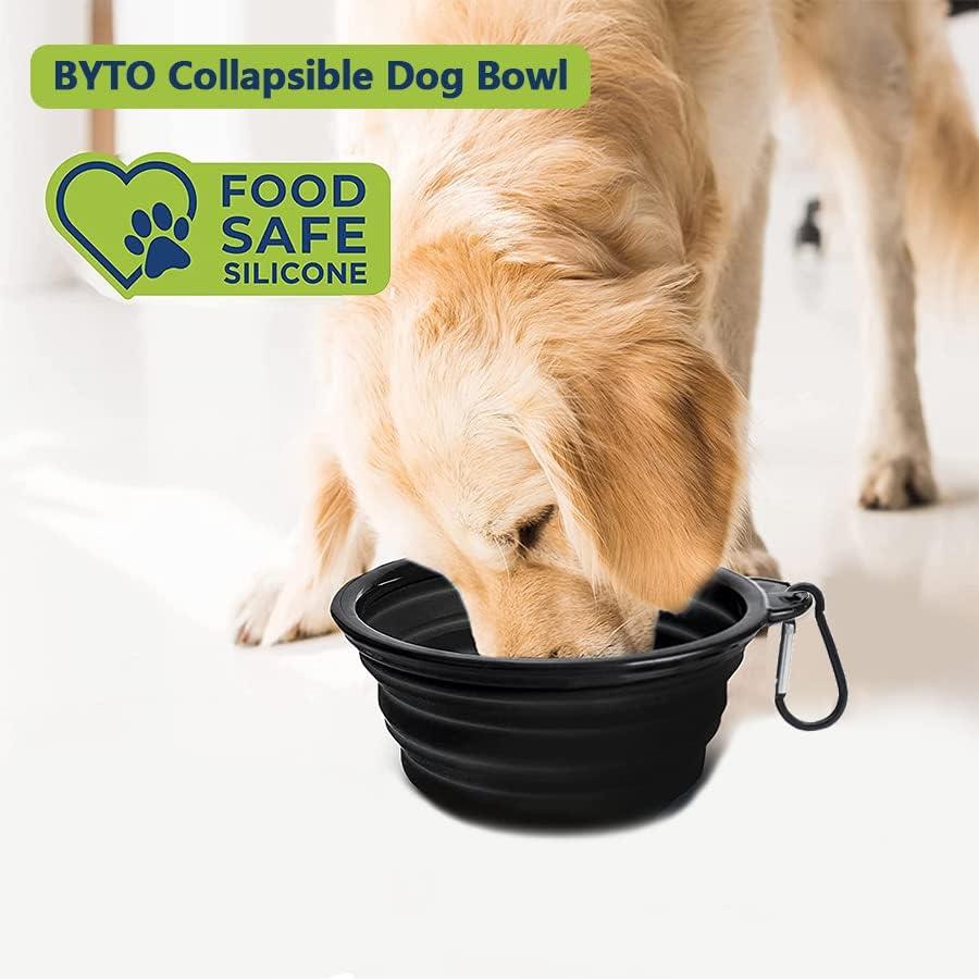 BYTO No Pull Dog Harness Set Reflective Strips 5ft Dog Lead Large Black