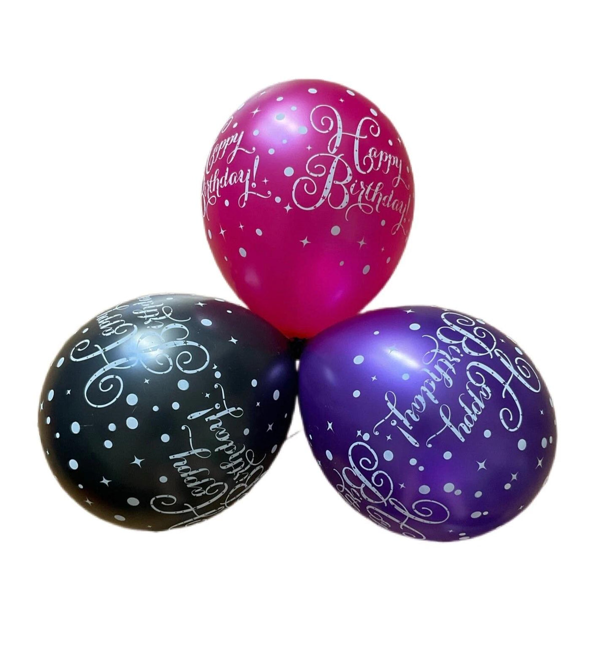 Happy Birthday Celebration 11 " 27.5cm Balloons Pack of 6 Pink